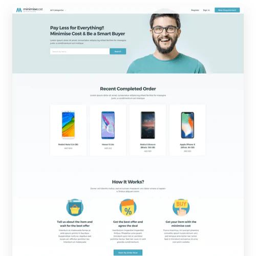 Reverse bidding platform for all things electronics