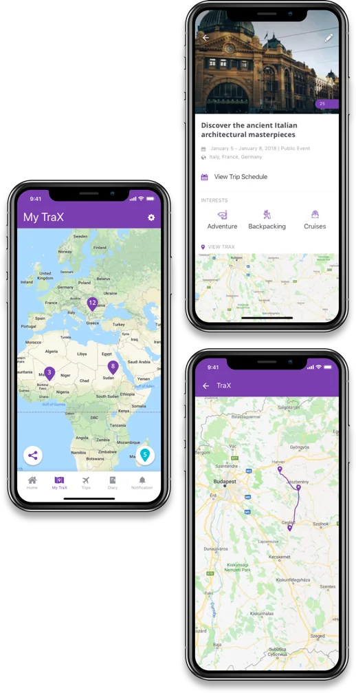 View your TraX on the map