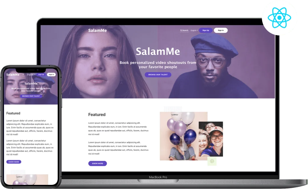 ReactJS Web Application Development Services