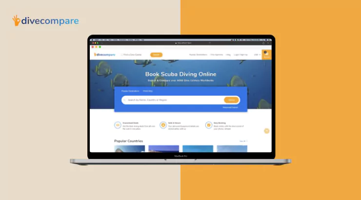 Divecompare -  Book your next scooba diving session online