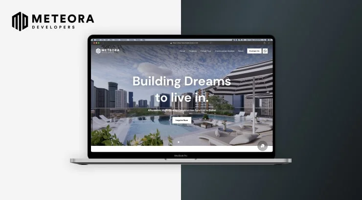 Meteora - Logo, Website, and Messaging for Showcasing Company
